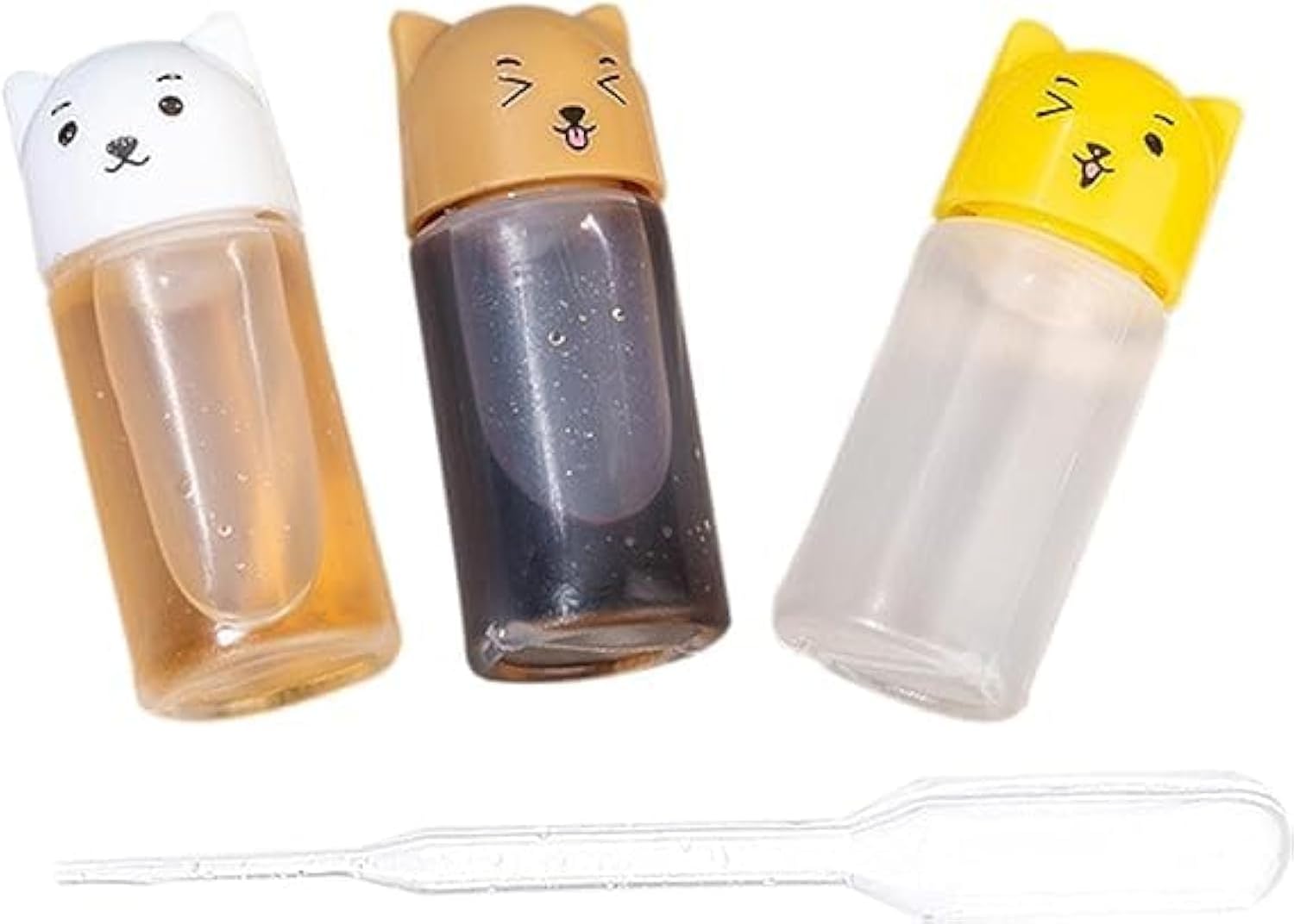 BWESOO 3Pcs Mini Cat Ketchup Bottles