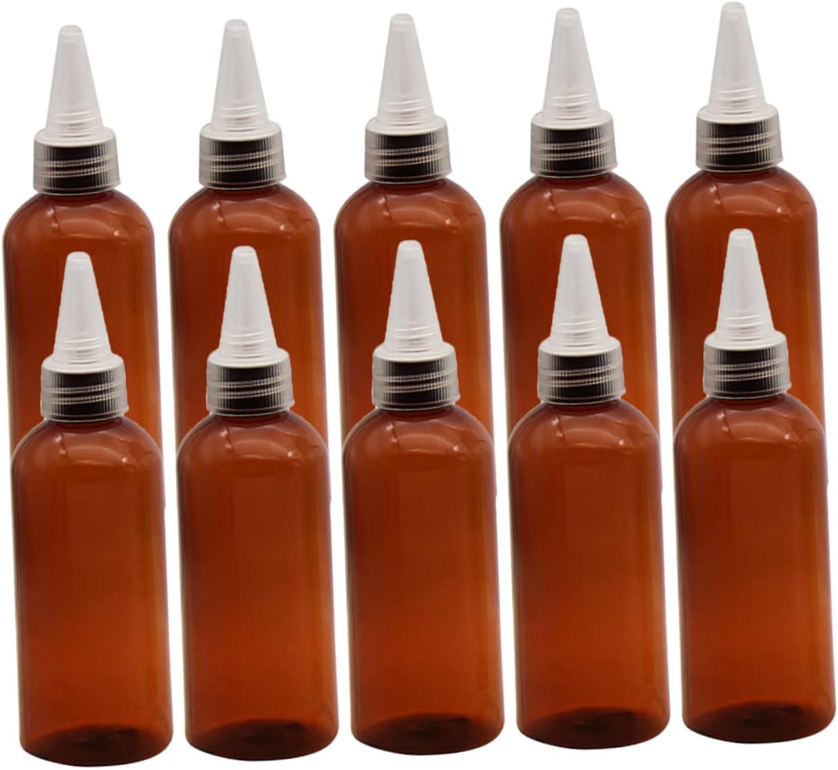 10pcs Sauce Squeeze Bottles with Lids for Ketchup Salad Dressing and Condiments