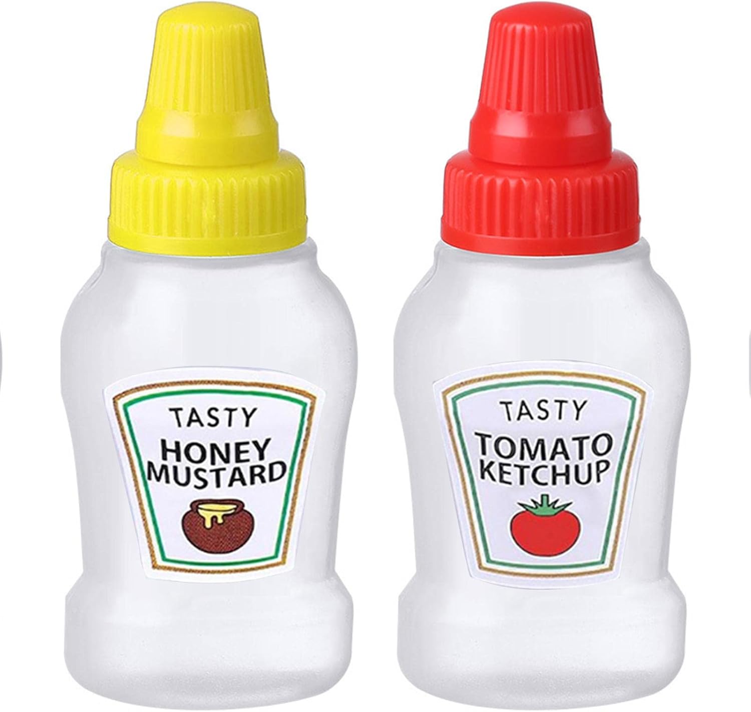 25ml Durable Mini Condiment Squeeze Bottles Leakproof Reusable for Kitchen and Travel