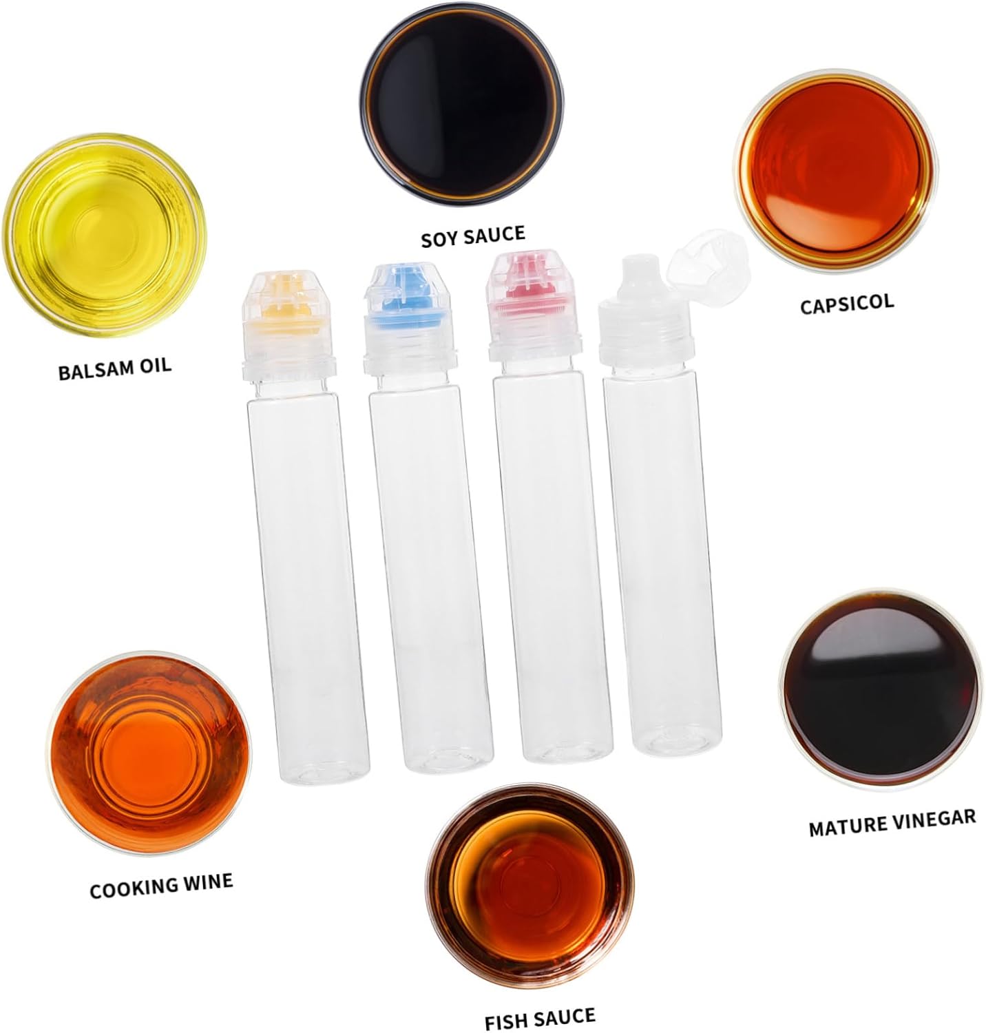Anneome Oil Dispenser Squeeze Bottles for Kitchen Use