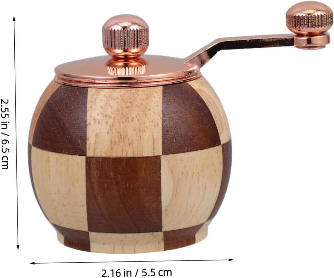 Unomor Hand Crank Wooden Salt and Pepper Grinder Set