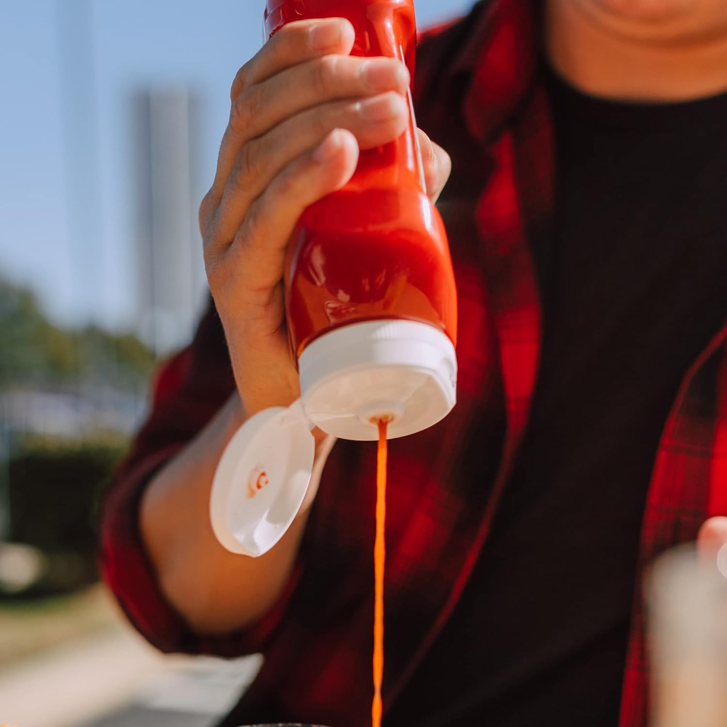 WXOIEOD 4-Pack Condiment Squeeze Bottles 360ml12oz