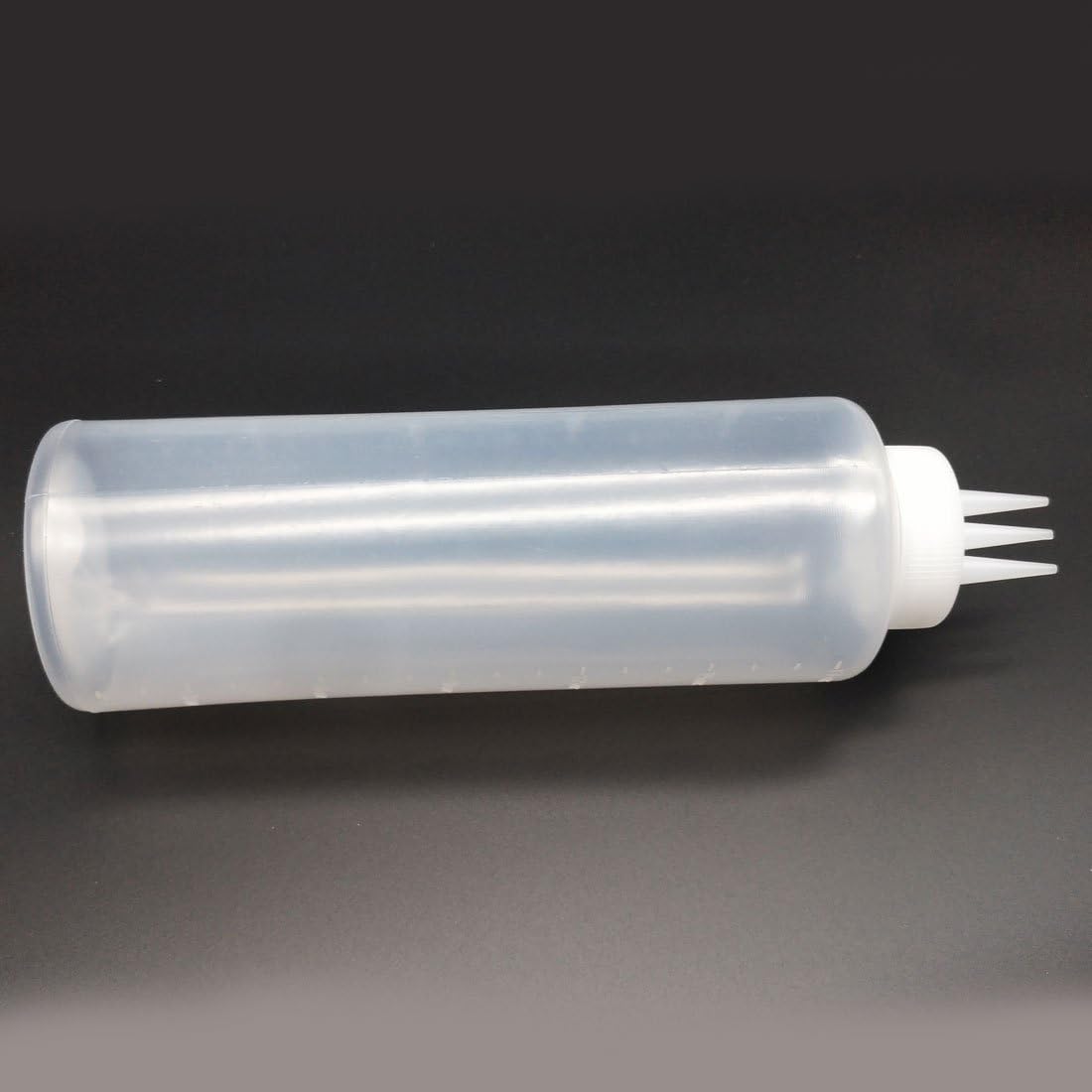SUPIA 3 Hole Condiment Squeeze Bottles 14oz White