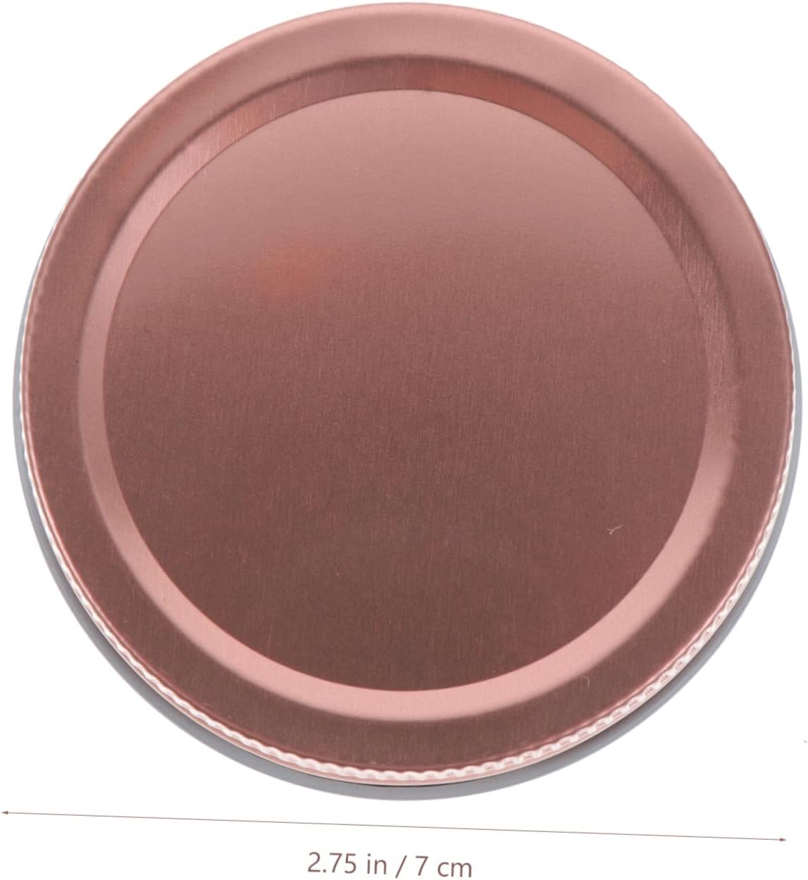 Garneck 12pcs Wide Mouth Mason Jar Lids in Rose Gold