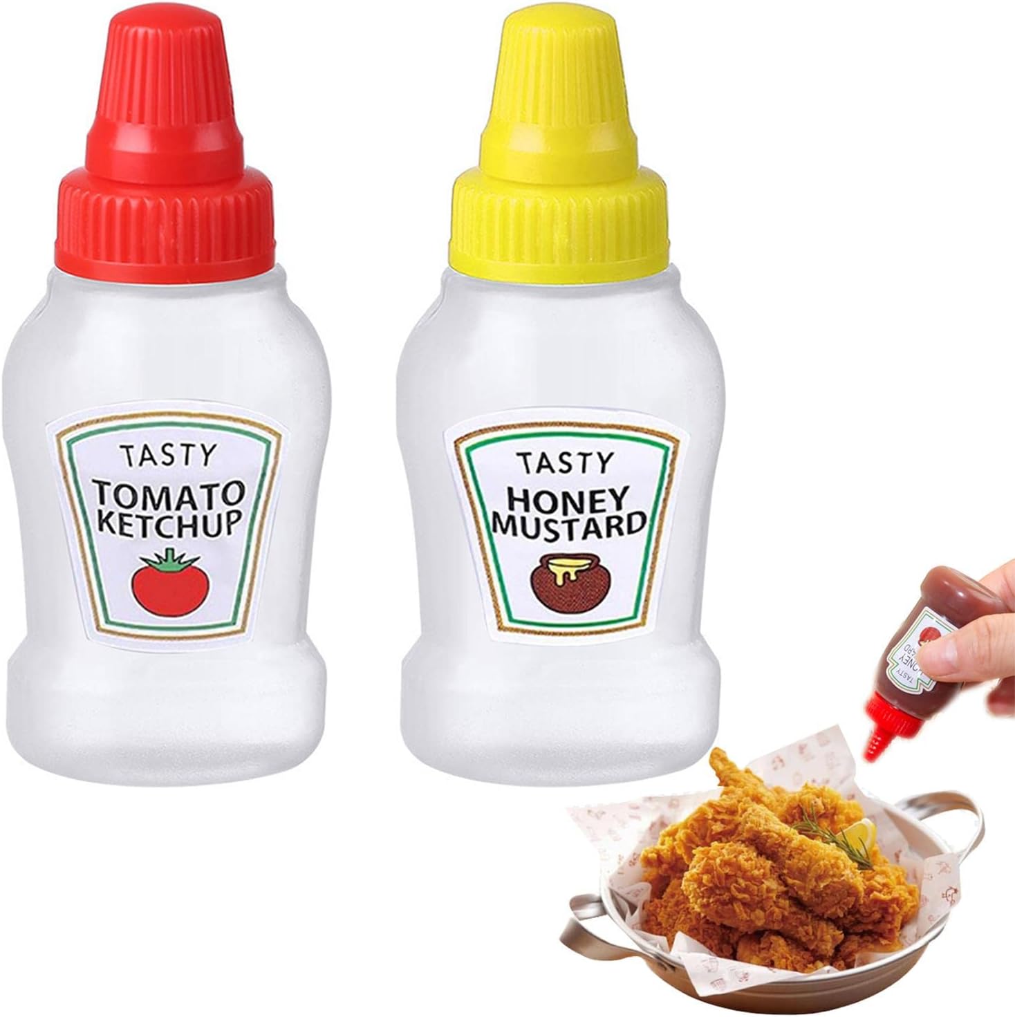 LAFANDE Condiment Squeeze Bottle - Durable Leak-Proof Portable