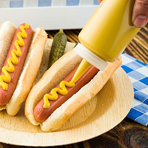 Restaurantware 12 8 Oz Condiment Squeeze Bottles With Lids