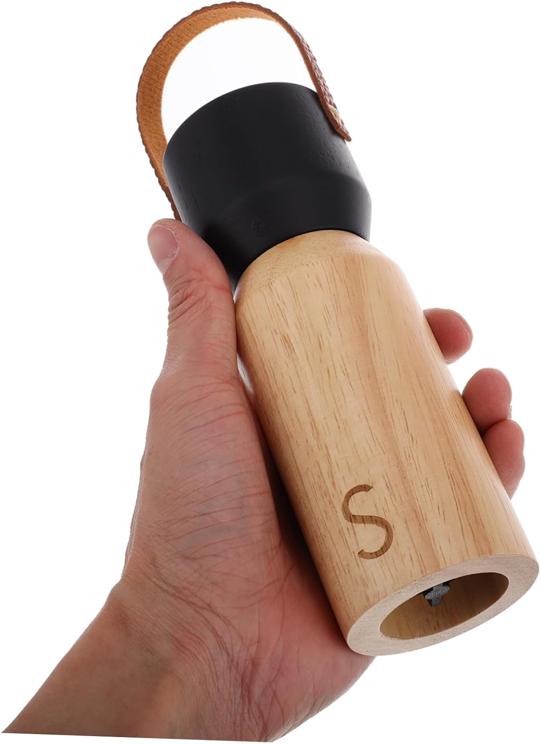 HAKIDZEL Manual Wooden Pepper Grinder Set