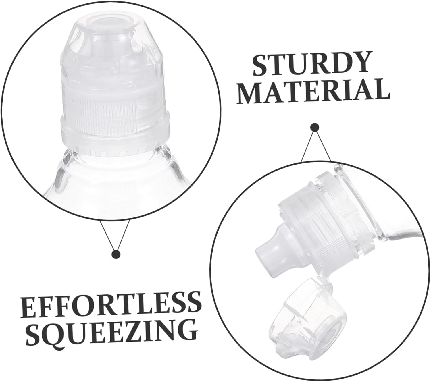 500g Clear Plastic Honey Dispenser with Flip Cap