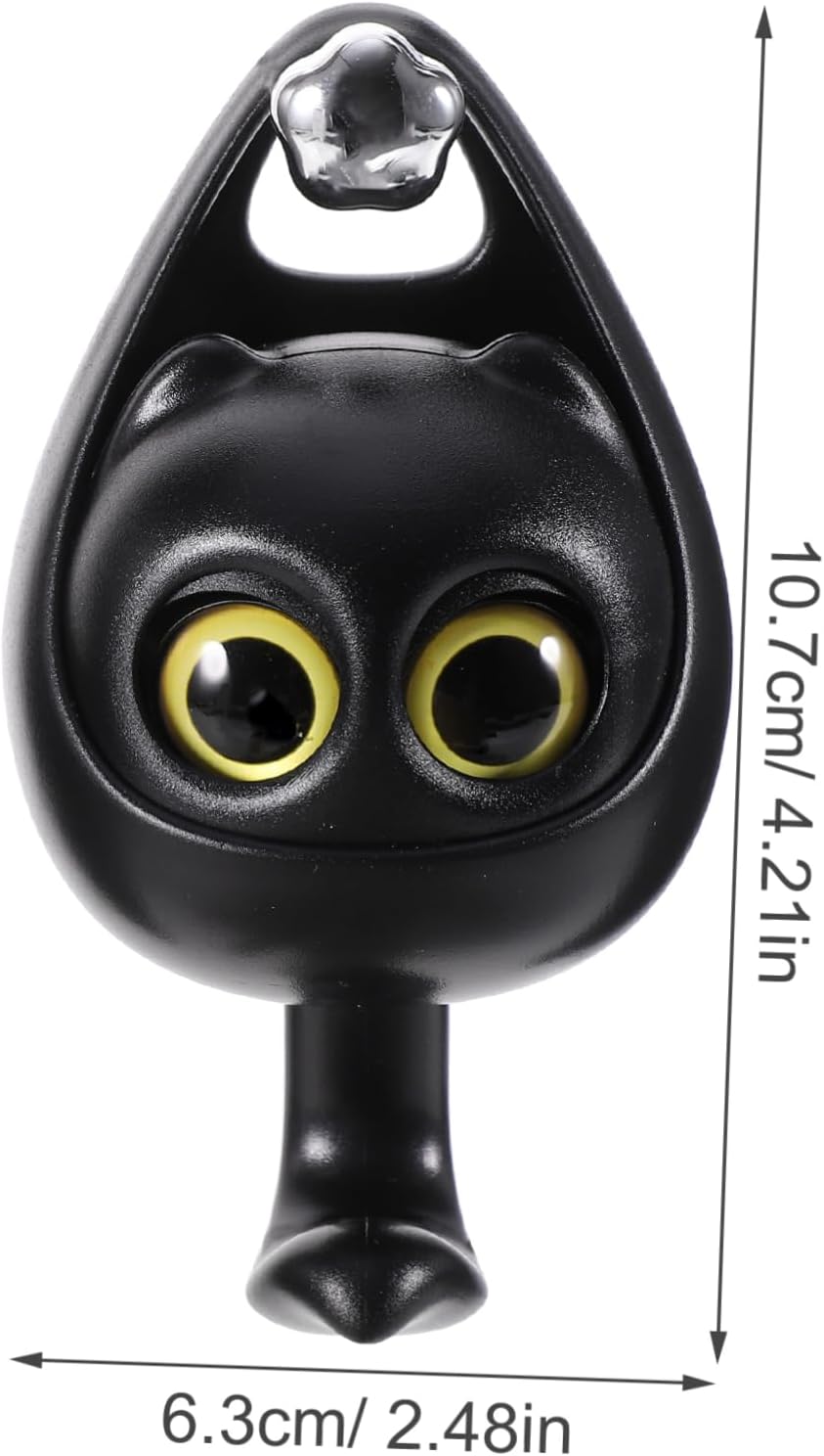 PRETYZOOM Cartoon Owl Wall Hook No Drill Key Coat Holder
