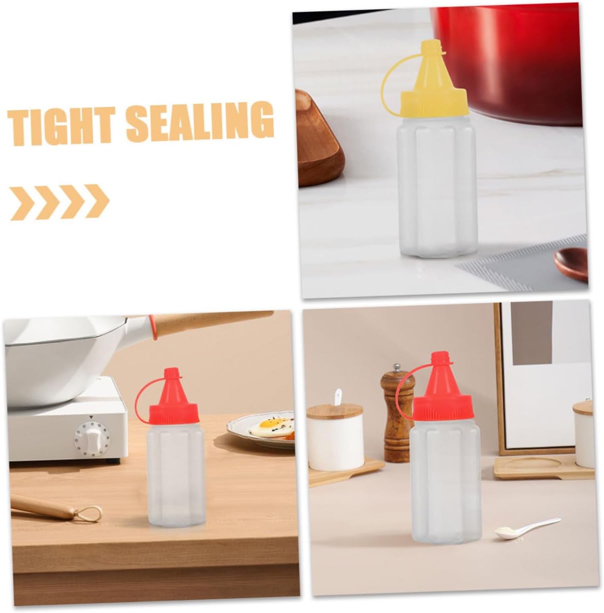 Mini Condiment Bottles Leak-Proof Portable Sauce Containers
