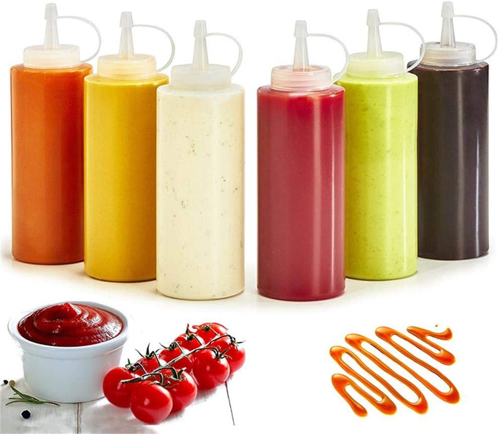 DCMINI 3-Pack Squeeze Bottles for Condiments and Sauces