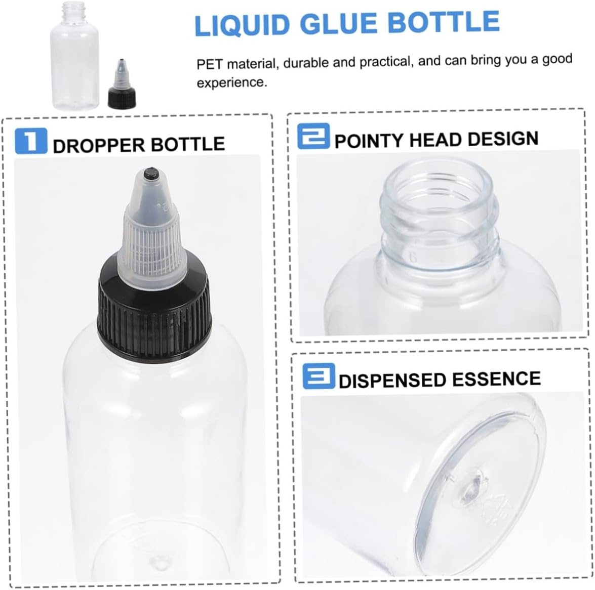 Garneck 20 Pcs Condiment Squeeze Bottles