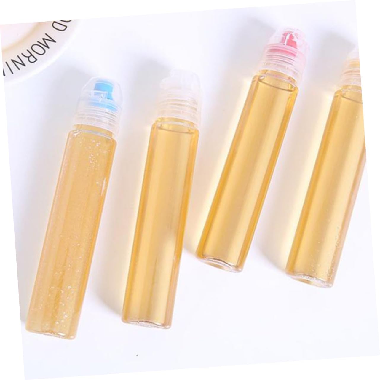 LALADEFIEE 4 Pack PVC Condiment Storage Bottles