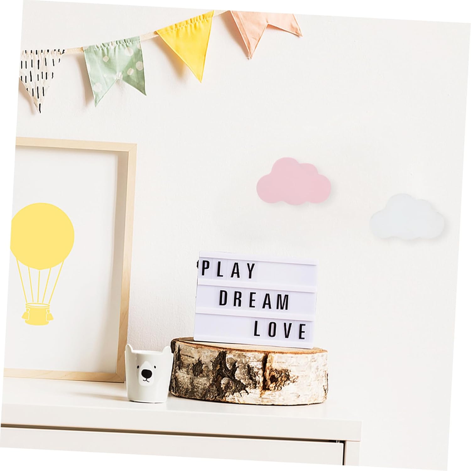 Healifty 2pcs Cartoon Cloud Hooks for Room Decor 1