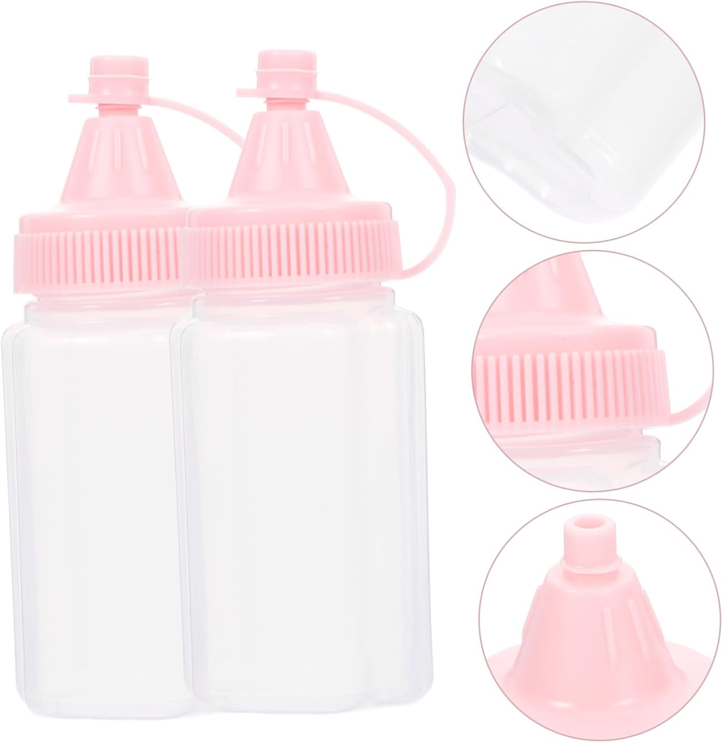 FELTECHELECTR Reusable Condiment Bottle Set for Honey and Salad Dressing