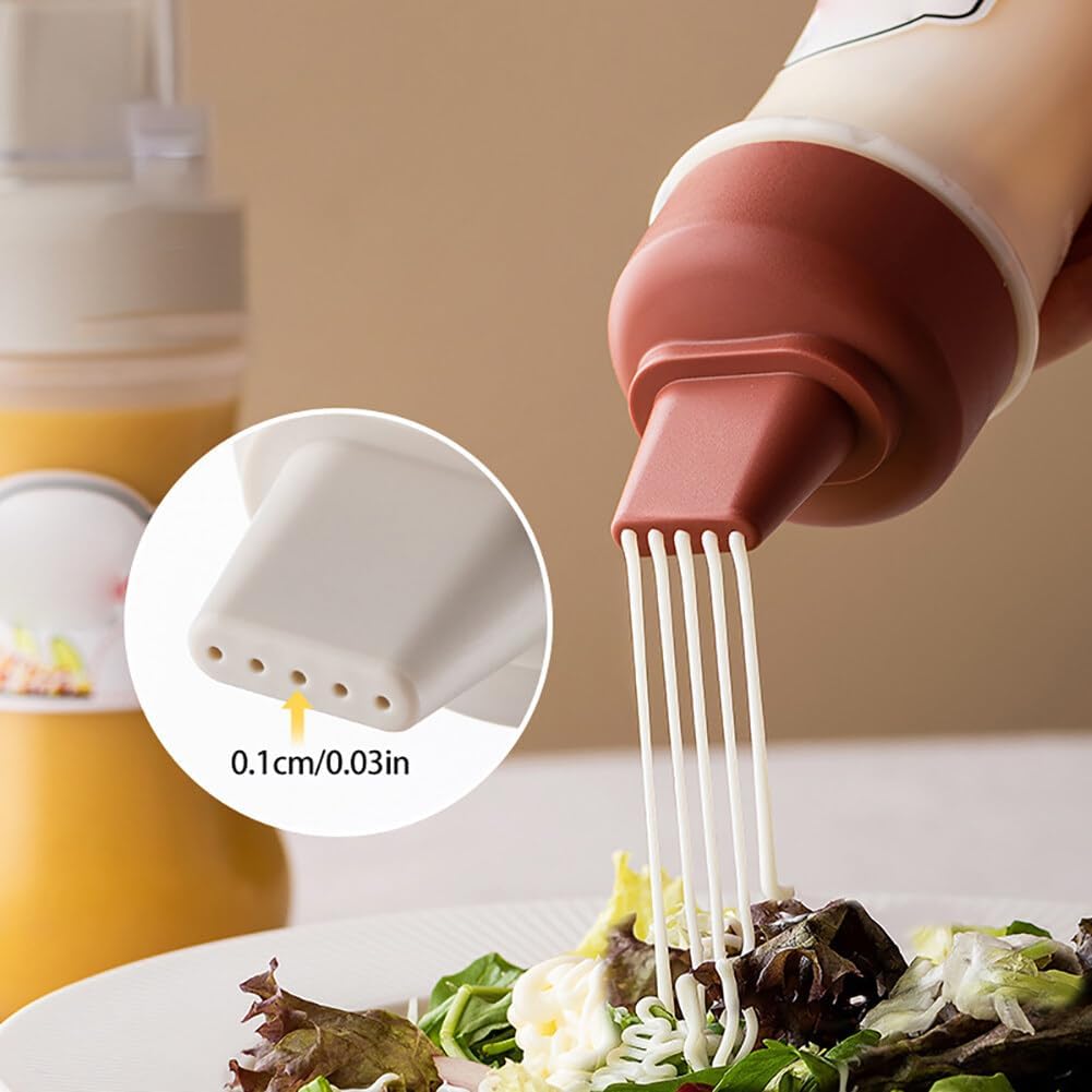 PHEZEN 2PCS 280ml Leak Proof Condiment Bottles
