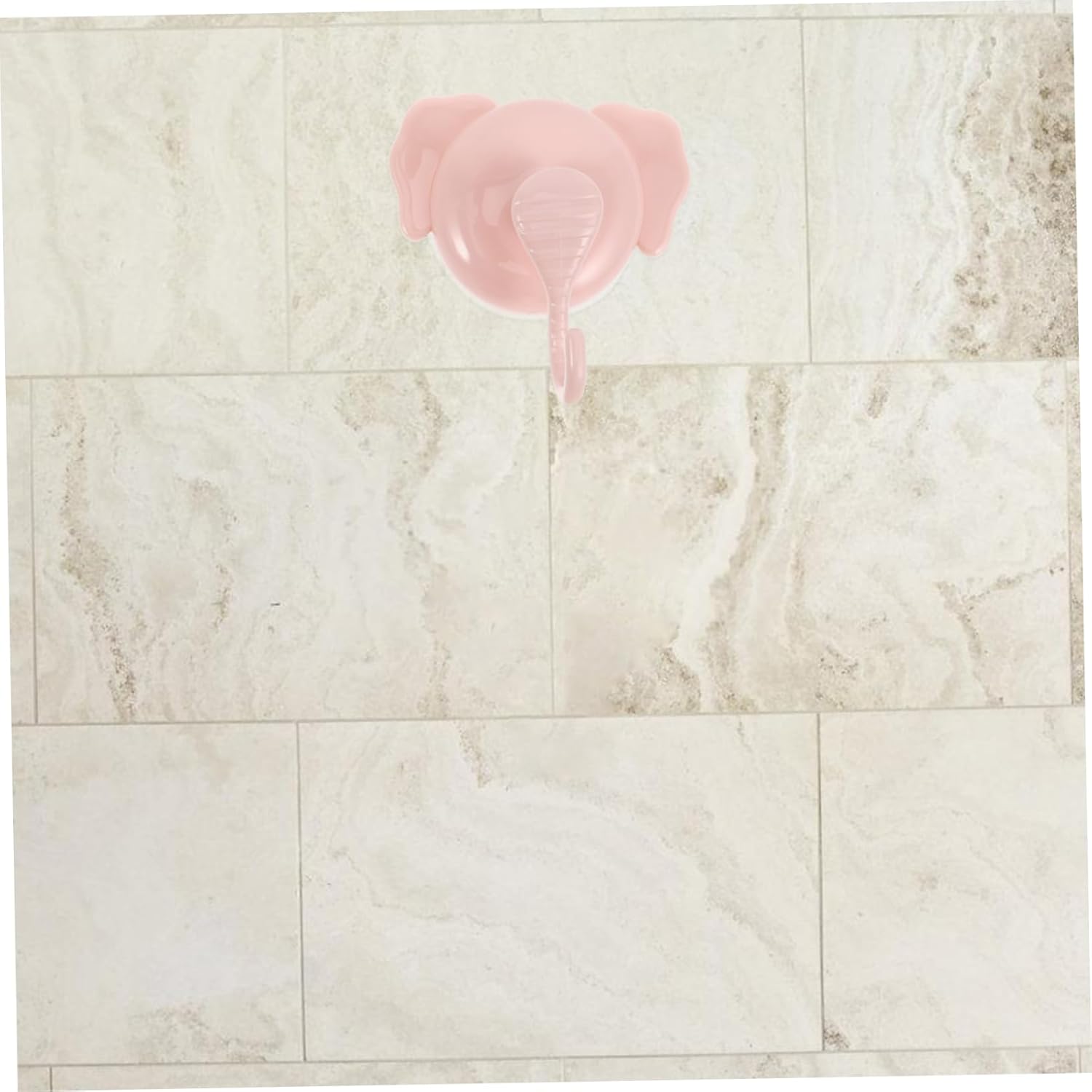 4Pcs Cute Elephant Suction Cup Hooks No Drill Bathroom Wall Hooks