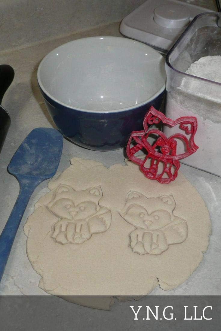 BABY WOODLAND ANIMALS COOKIE CUTTERS - Fox Deer Raccoon Owl Set of 4