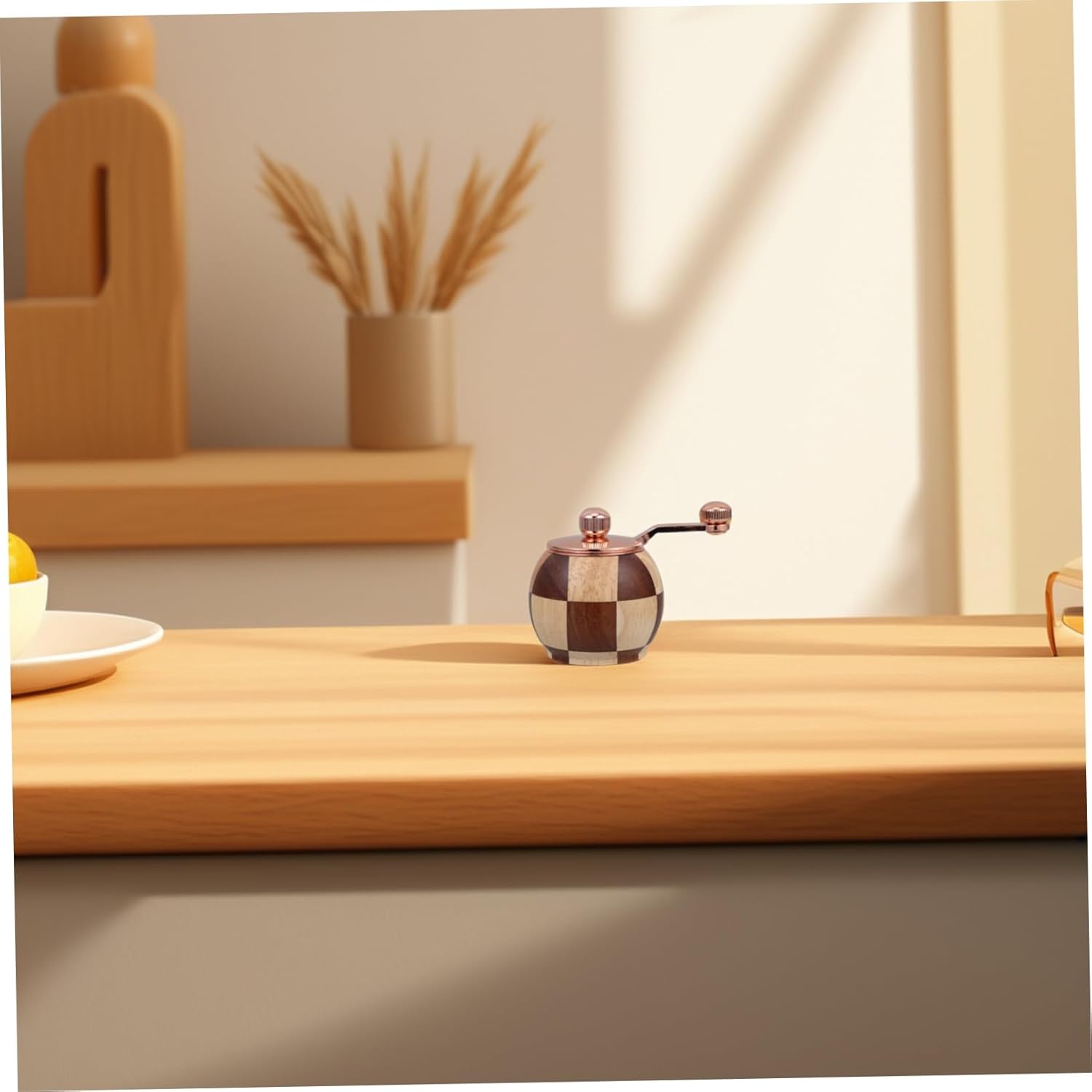 Mikinona Modern Wooden Pepper Grinder Set