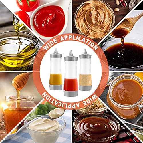 UPKOCH 3 Pcs Squeeze Condiment Bottles