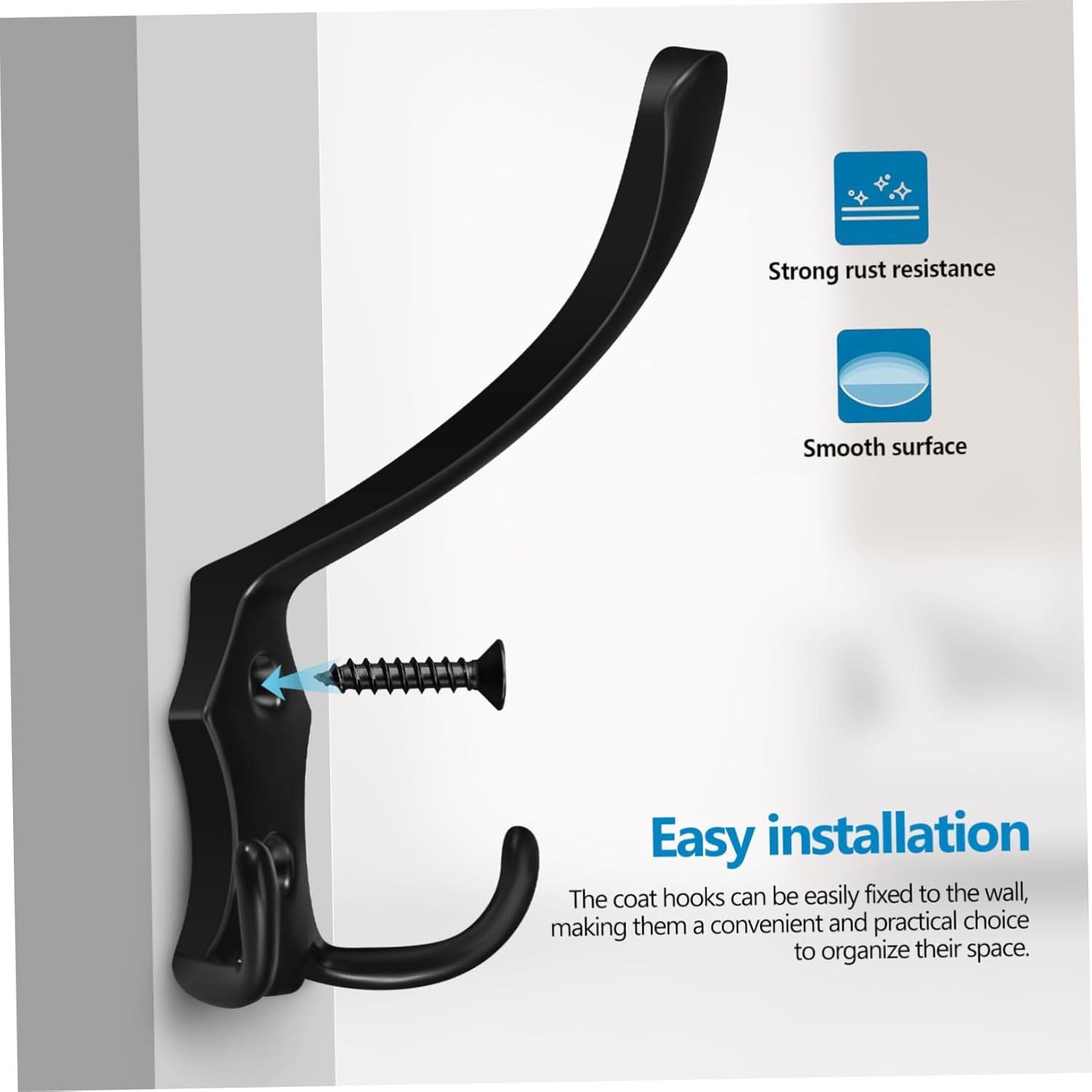 Vaguelly 20pcs Metal Wall Coat Hooks for Home Organization 1