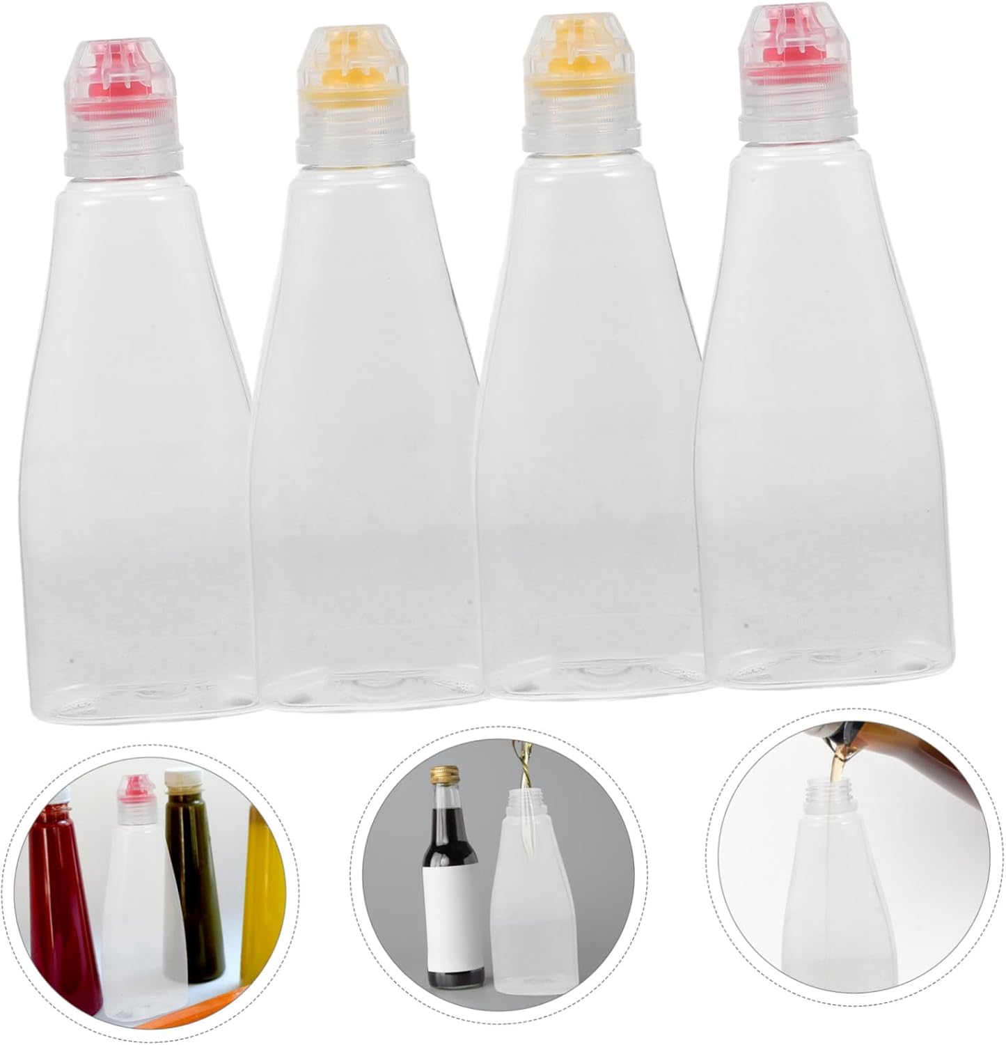 Gatuida 400g Reusable Honey Squeeze Bottles