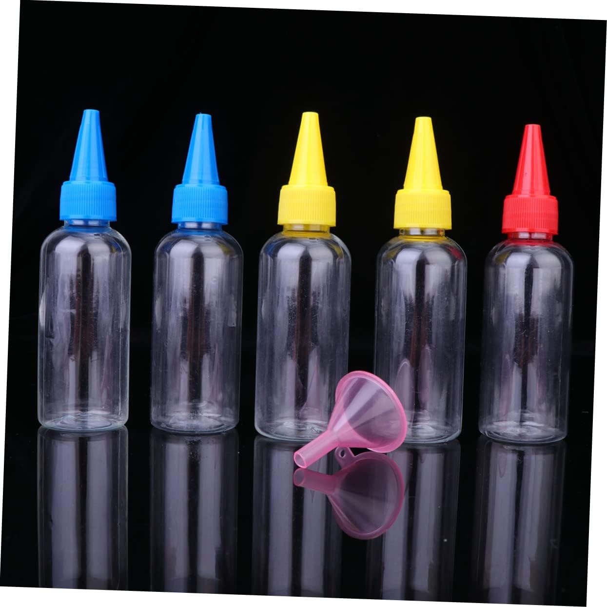 PRETYZOOM 20pcs Condiment Squeeze Bottles with Lids 1
