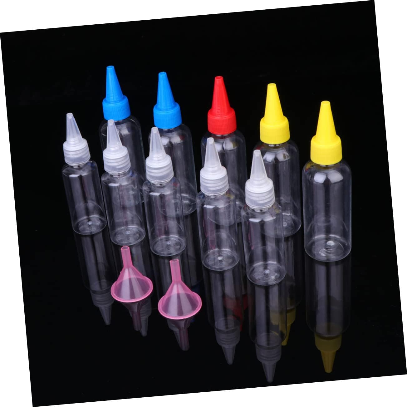 Cabilock 20 Pack Squeeze Bottles 30ml 60ml for Condiments and More