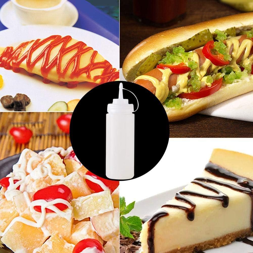 SHAPERME 240ml Squeeze Bottles for Condiments