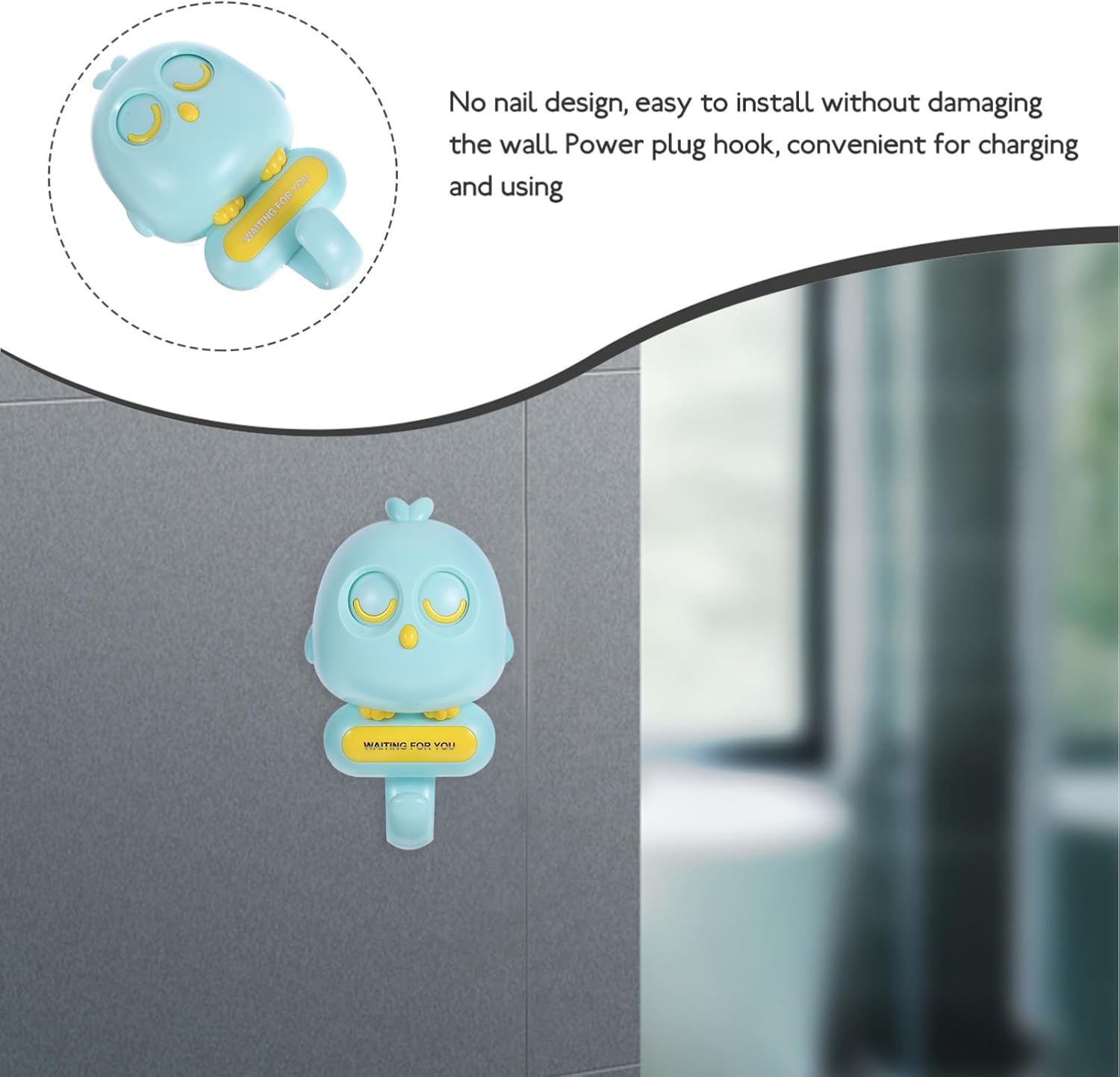 ABOOFAN Adorable Cartoon Wall Hook for Clothes and Towels 1