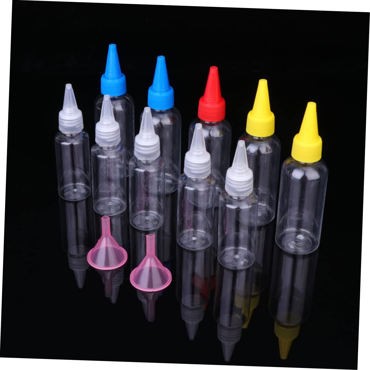 BRIGHTFUFU 20 Pack Condiment Squeeze Bottles with Lids