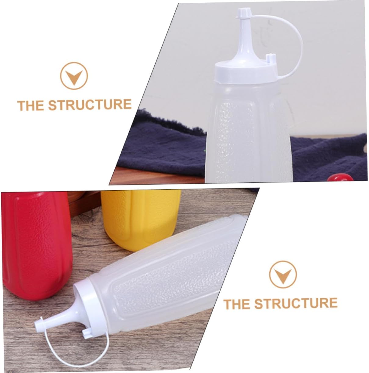 GRIRIW Jam Squeeze Bottle Lid for Condiments Salad Dressing