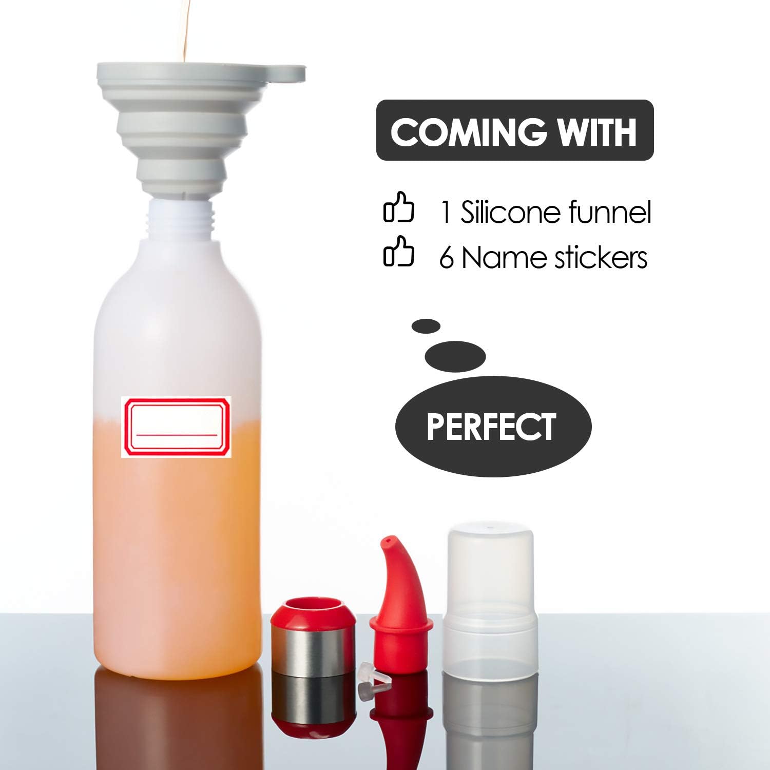 SUJUDE Condiment Squeeze Bottle for Kitchen