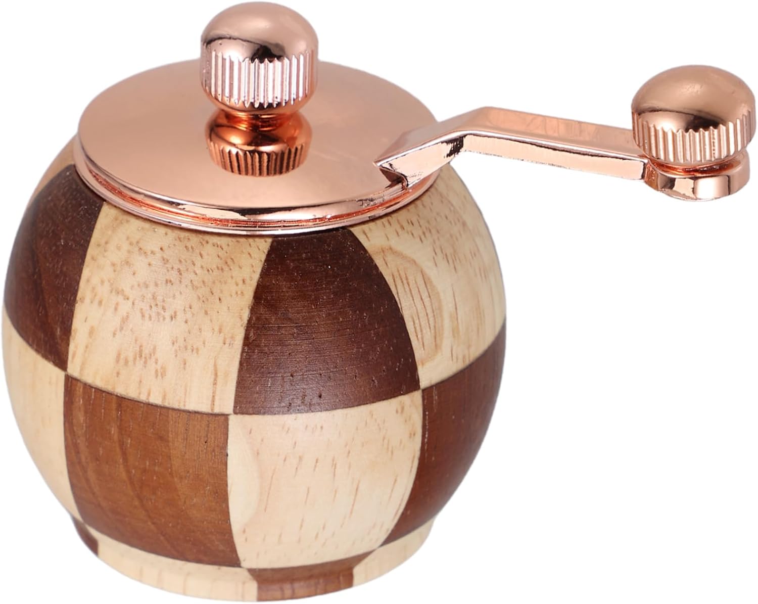 NAMOARLY Hand Crank Wooden Pepper Grinder Set 1