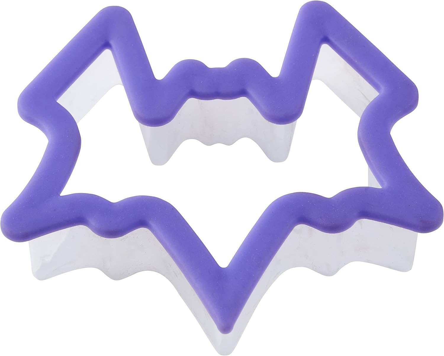 Wilton Bat Grippy Cookie Cutter with Purple Cushioned Handle 1