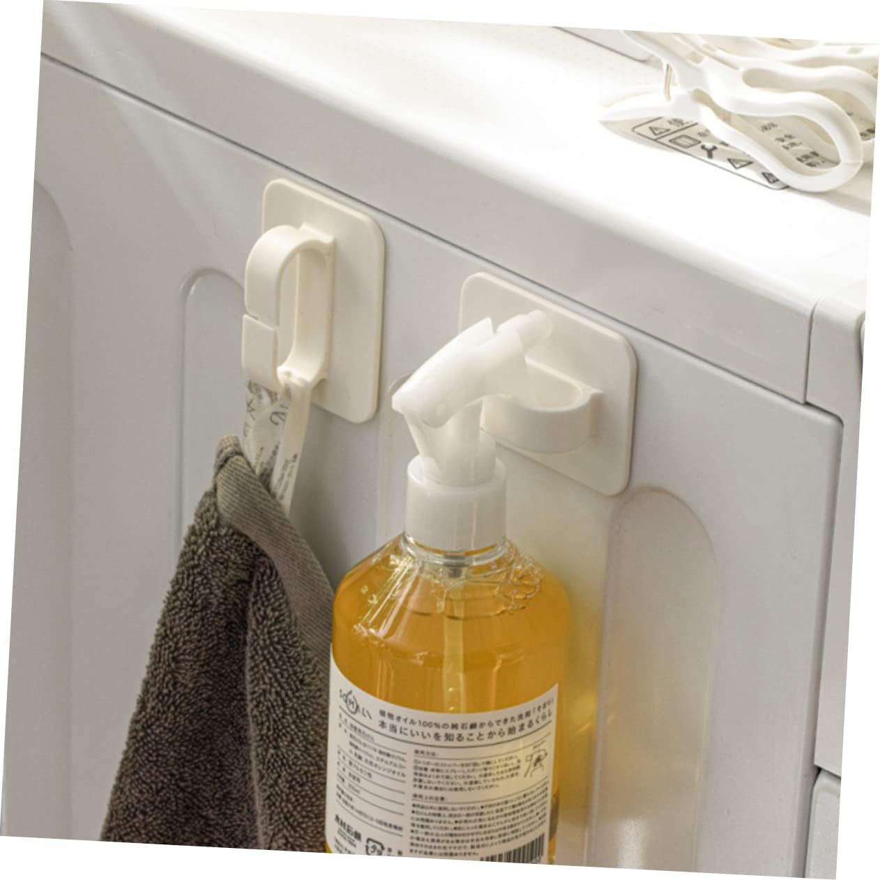 GLEAVI 6Pcs Adhesive Wall Hooks for Smooth Surfaces 1
