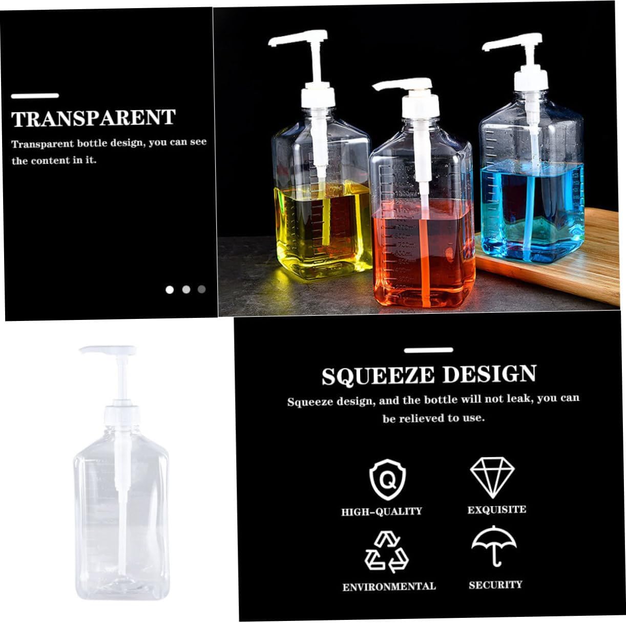 Angoily 8cc Condiment Squeeze Bottle for Kitchen Use