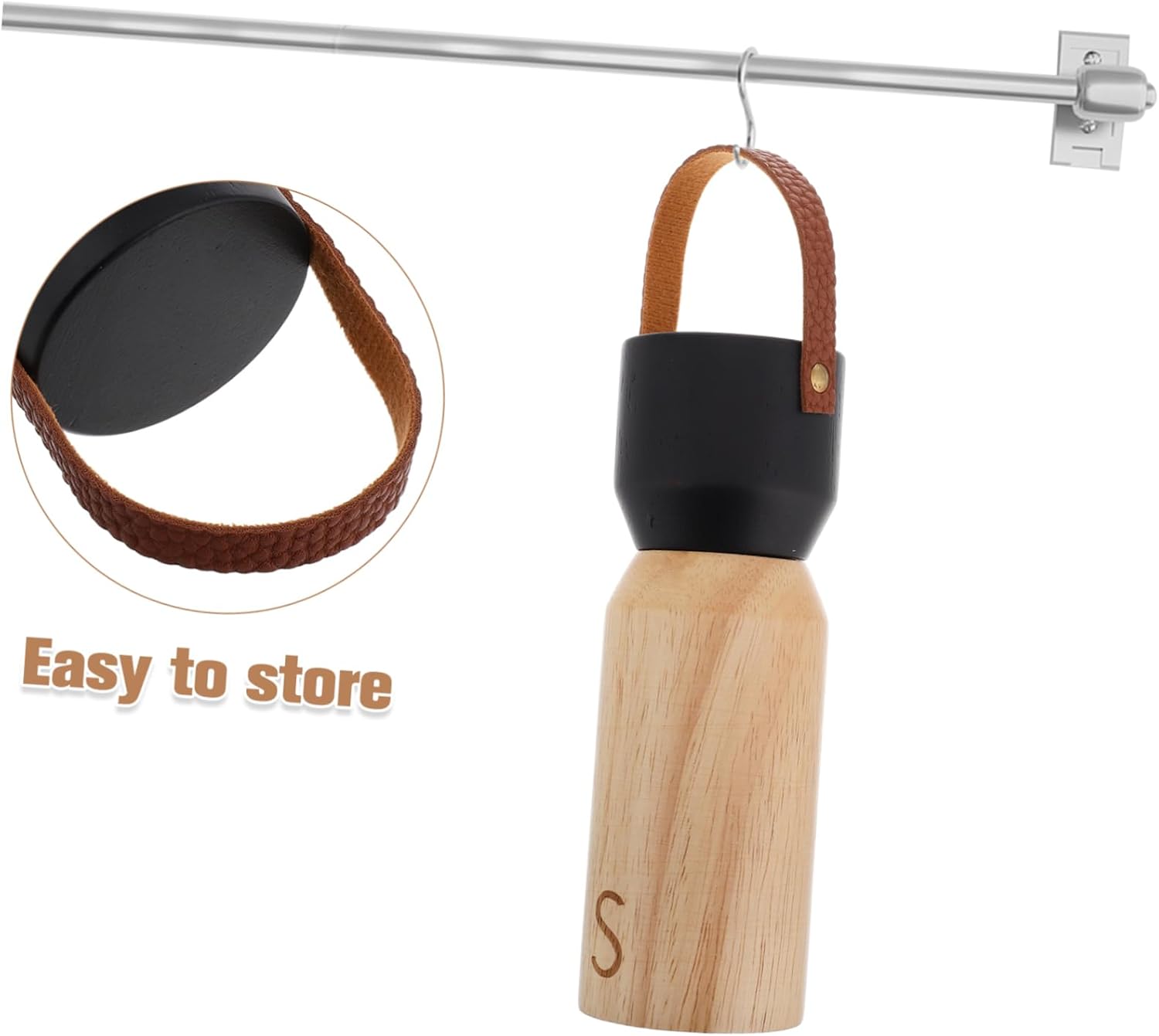 VINTORKY Portable Wooden Pepper Grinder 1