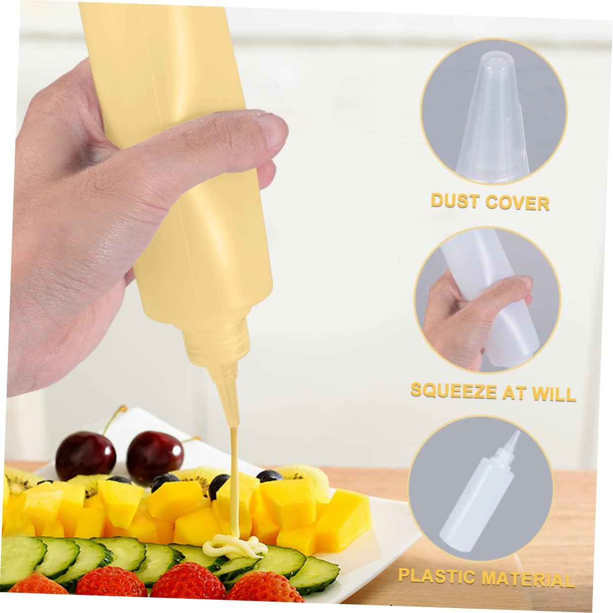 VINTORKY 6pcs 250ml Squeeze Condiment Bottles 1
