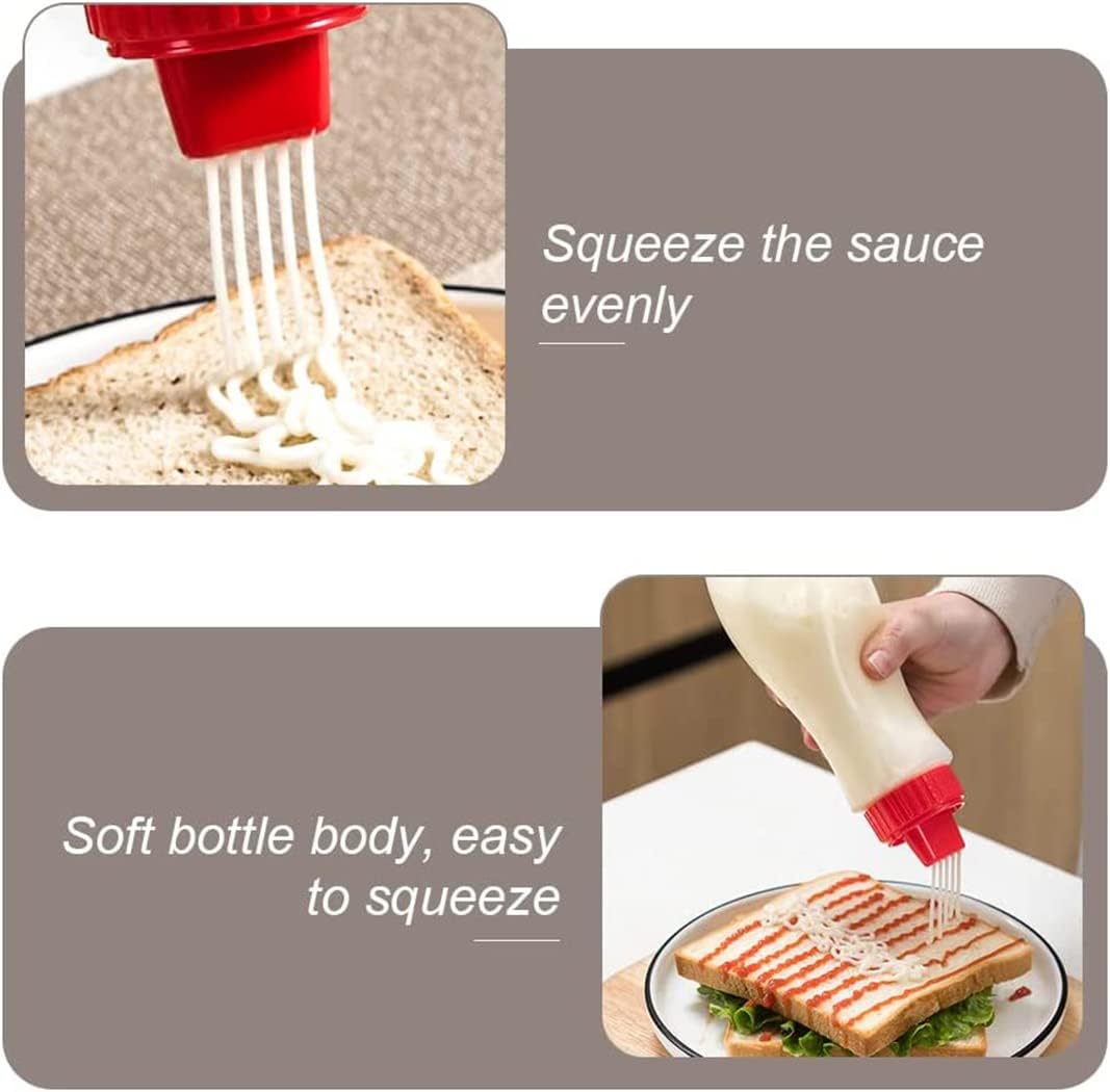 Porous Condiment Squeeze Bottles 3-Pack 13 oz
