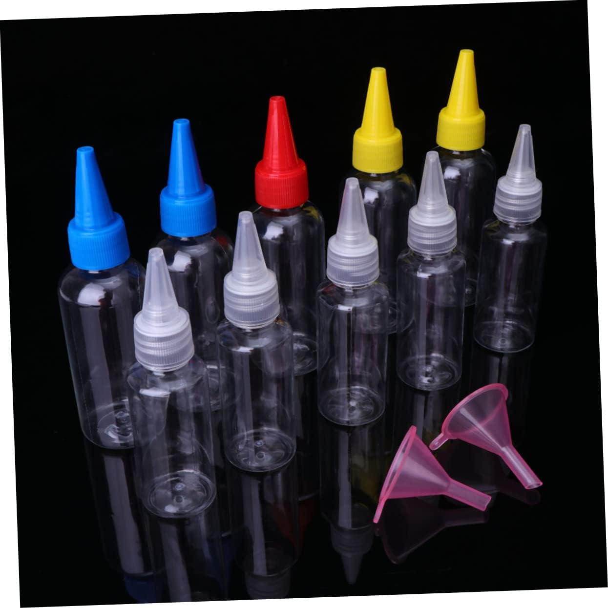 Cabilock 20 Pack Squeeze Bottles 30ml 60ml for Condiments and More