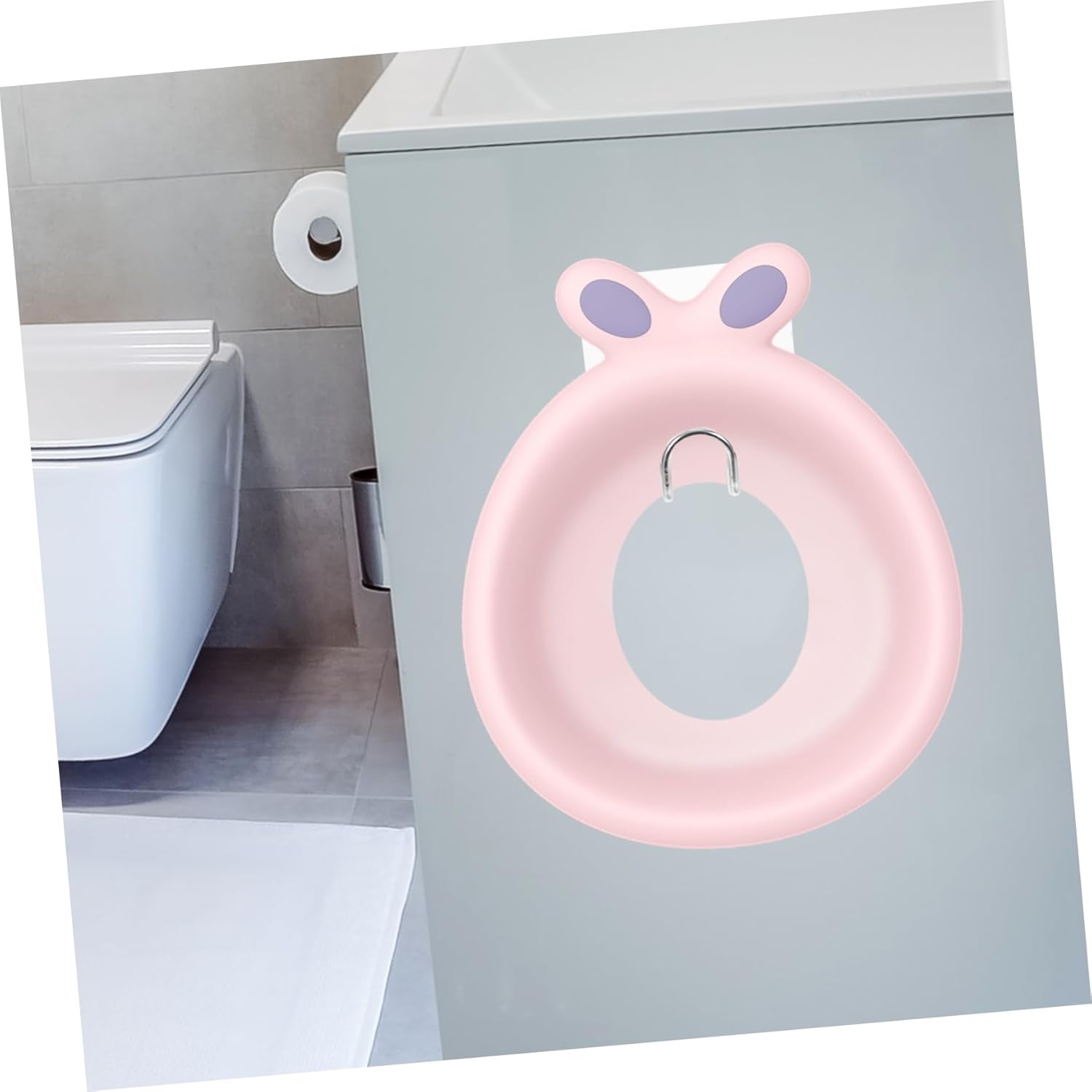HANABASS Durable Carbon Steel Potty Seat Hanger 1