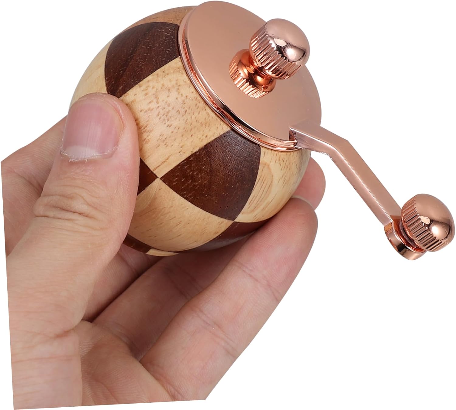 NAMOARLY Hand Crank Wooden Pepper Grinder Set 1