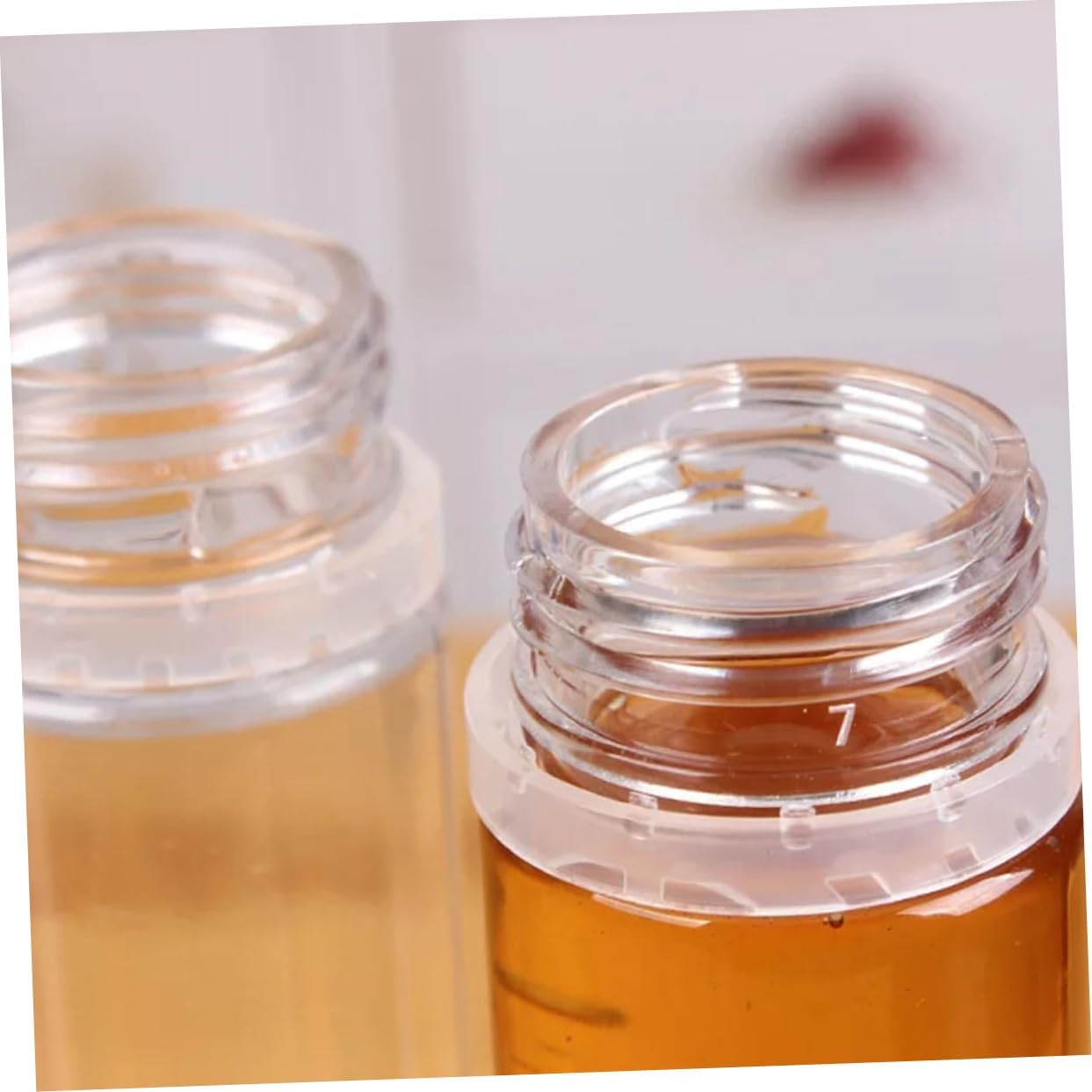 HOLIDYOYO 4-Piece PVC Honey Condiment Squeeze Bottles