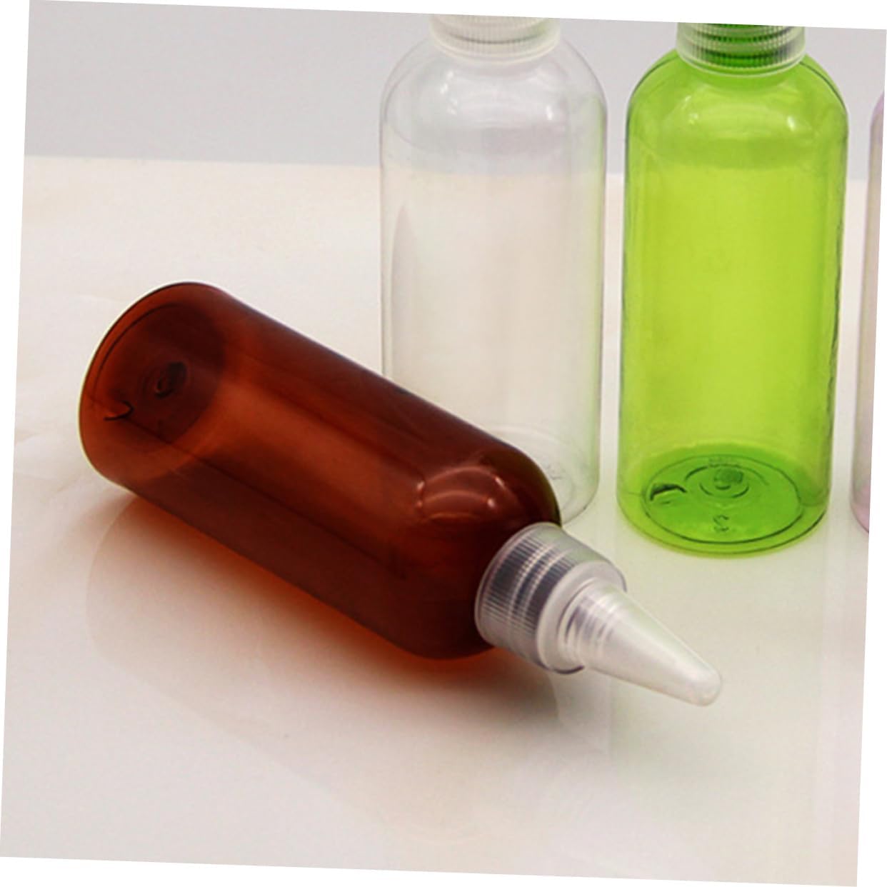 10pcs Sauce Squeeze Bottles with Lids for Ketchup Salad Dressing and Condiments