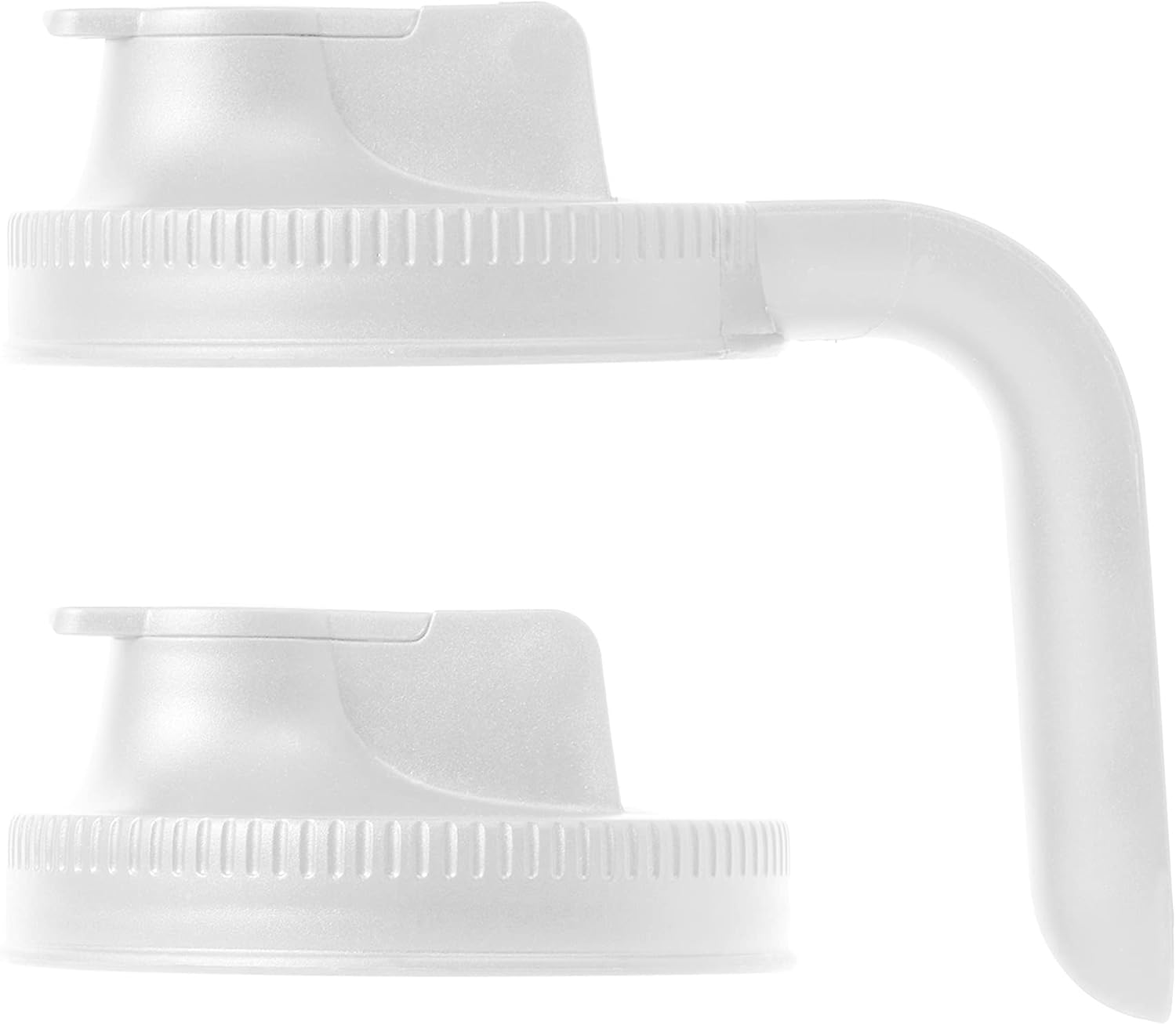 Jarware 82689 White Spout Mason Jar Lid Set of 2 1