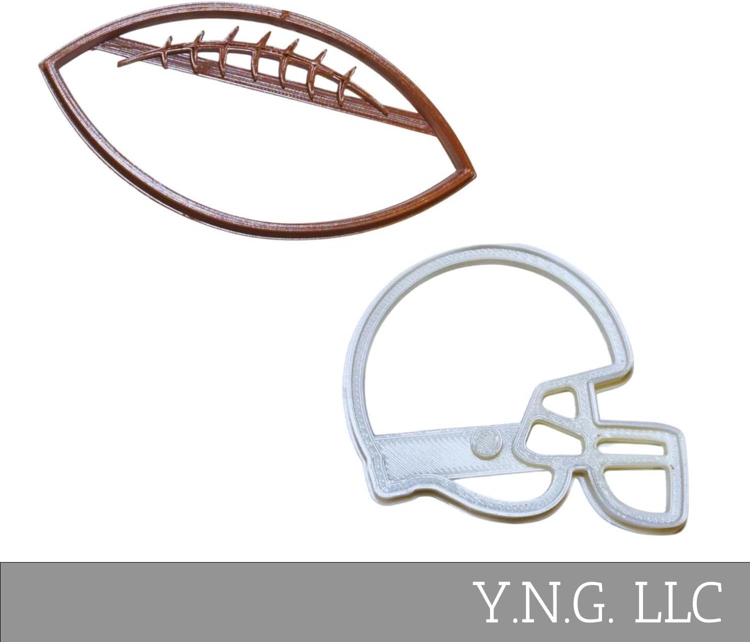 Football Helmet Cookie Cutters Set of 2 Made in USA