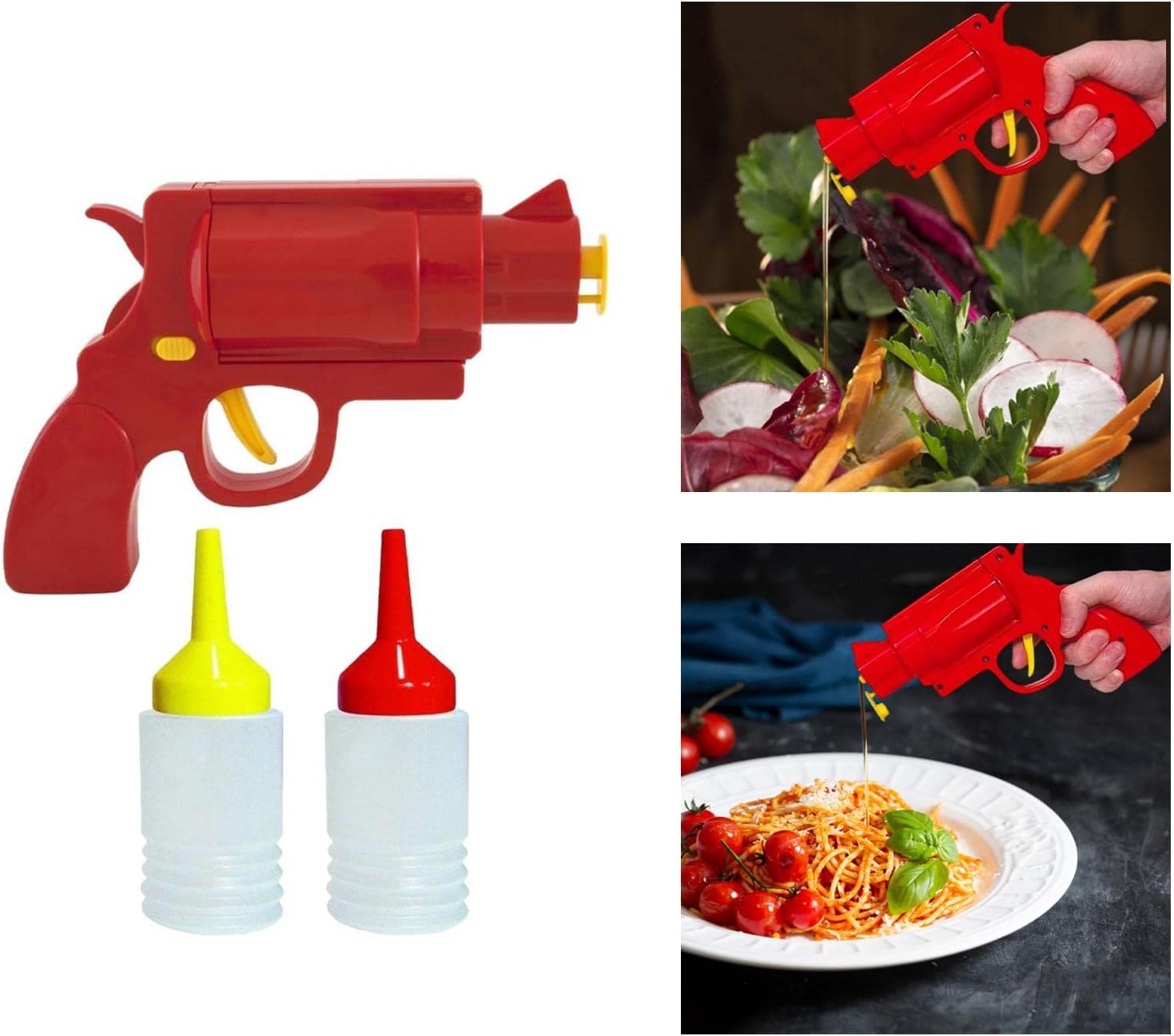 Creative Pistol-shaped Condiment Dispenser