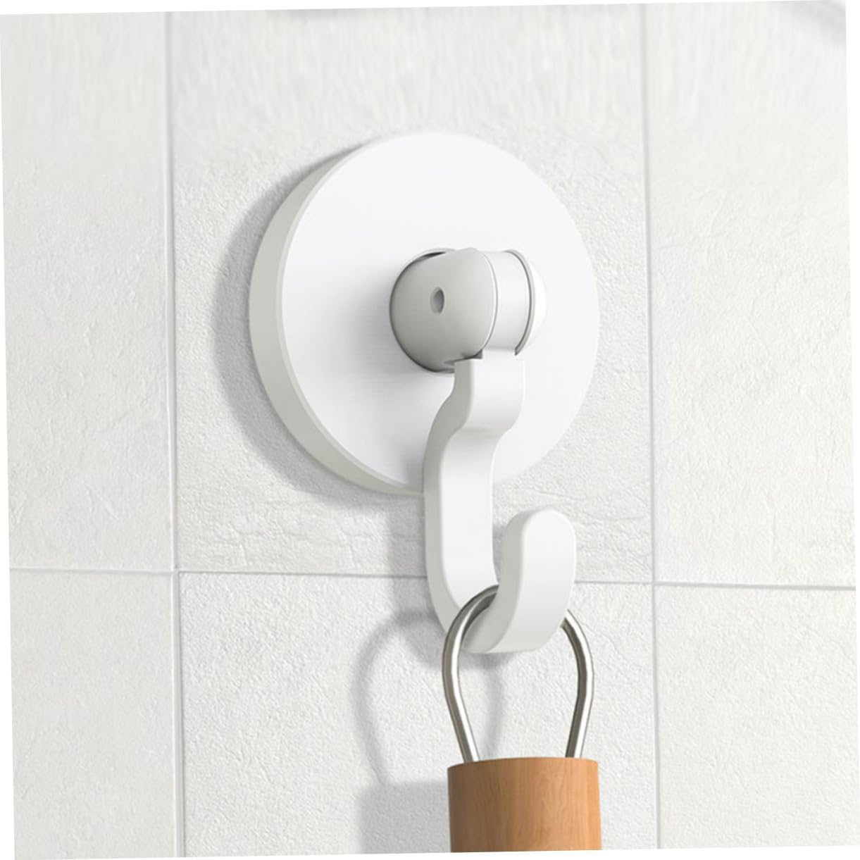 VILLFUL Adhesive Shower Door Hooks 3pcs Heavy Duty