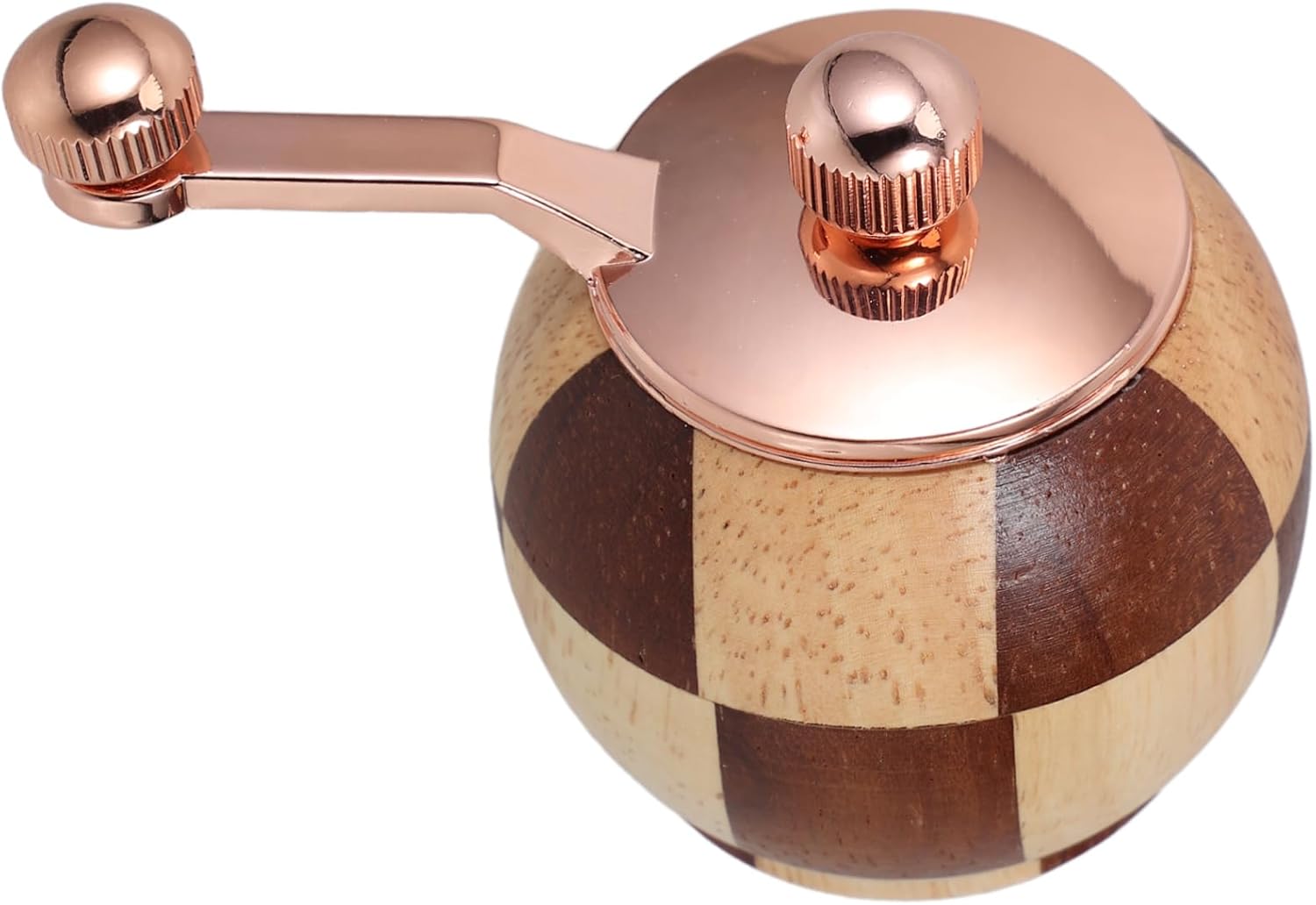 PRETYZOOM Wooden Pepper and Salt Grinder Set Hand Crank